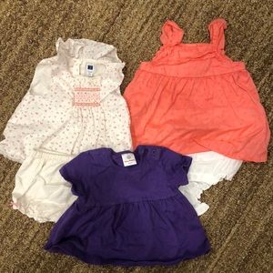 2 Janie & Jack dresses + 1 Hanna Anderson top